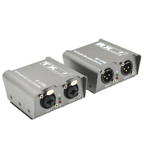 Extensor audio XLR 1/2 CH prin fibră optică SC