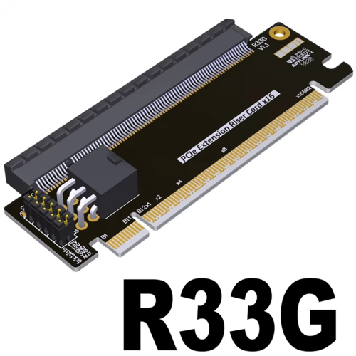 Κάρτα επέκτασης ανύψωσης PCI-E 5.0 X16 από μισό ύψος έως πλήρες ύψος 1