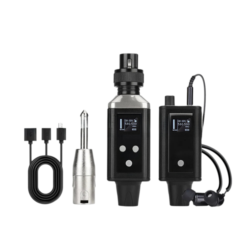 Uhf Stereo Wireless Monitor System Wireless Real-Time Earphones 4713552766176