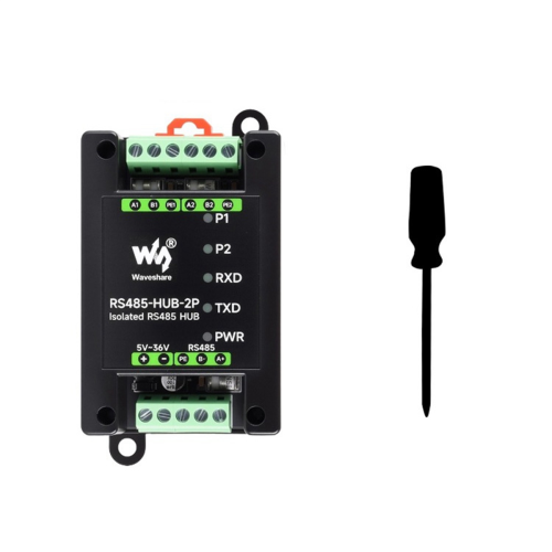 Industriell isolert 2-kanals RS485 Hub-repeater