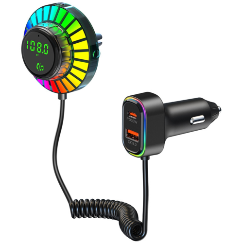 Bluetooth 5.3 FM Transmitter Car Adapter, PD30W & QC3.0 Wireless 1