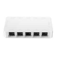 ARGB Køleblæserhub 10-port 4-benet 5V-3-benet blæsercontroller hvid