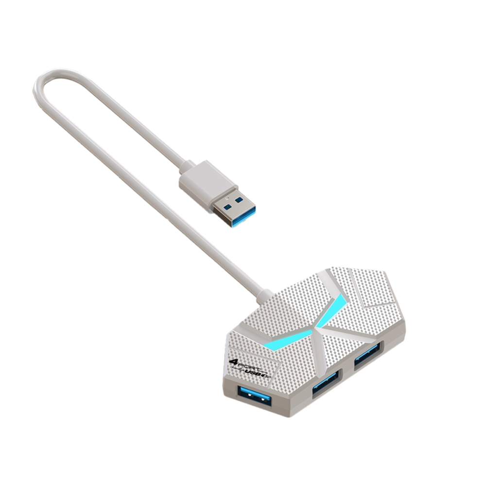 4 Ports Usb 3.0 Hub Usb Docking Station Usb Splitter Adapter White 4713552747885