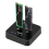 Carcasă SSD M.2 NVMe/AHCI cu două compartimente, USB 3.0 Tip-C, priză UE 1