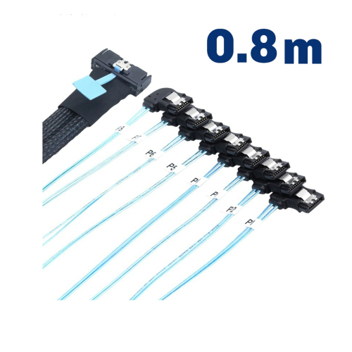 Καλώδιο προσαρμογέα θηλυκού Slimline 5.0 έως 8X 7P 90 μοιρών 0.8M 1