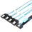 Câble SlimSAS 8654 MCIO 4I 38 broches vers 4x PCIE5.0 PCI-E Server 1M 5