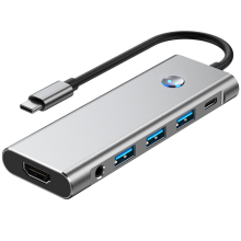 Docking station USB con alimentatore Type-C, spegnimento dello schermo con un clic