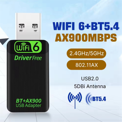 WiFi 6 AX900 USB Adapter Bluetooth 5.4 Wireless Network Card 2