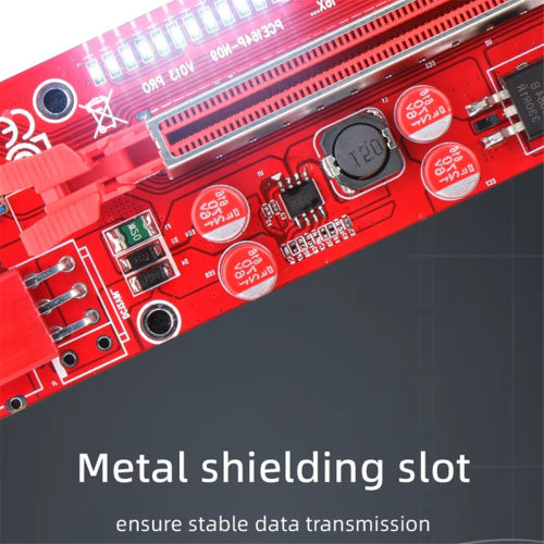PCIE Riser 013 Pro PCI Express X16 6Pin USB 3.0 LED for 1