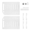 3.5 Inch Desktop Hard Disk Rack Transparent Acrylic 8 layer 3