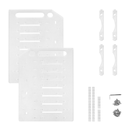 3.5 Inch Desktop Hard Disk Rack Transparent Acrylic 8 layer 1