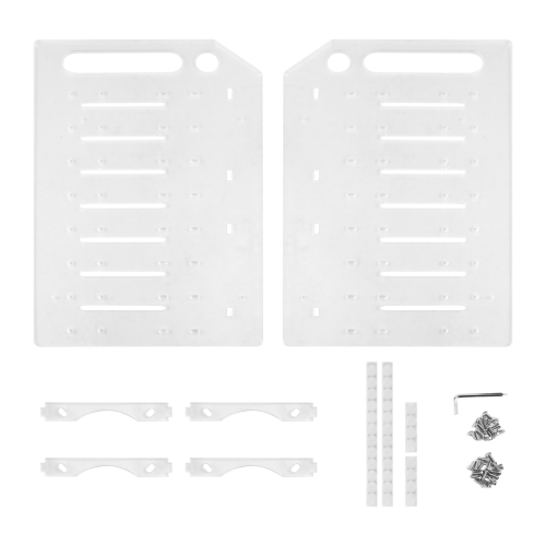 3.5 Inch Desktop Hard Disk Rack Transparent Acrylic 8 layer