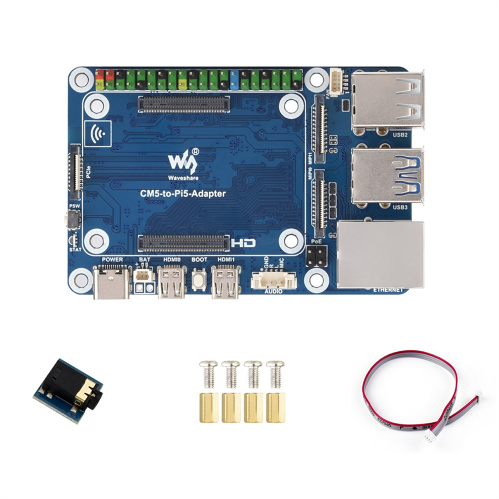For Cm5 To Pi 5 Adapter With Gpio 4-Ch 4713552749698