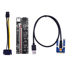 Extender MINI PCI-E la interfață PCI-E 16X cu alimentare cu 6 pini