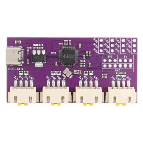 USB to 4 TTL Serial Port Communication Conversion Module