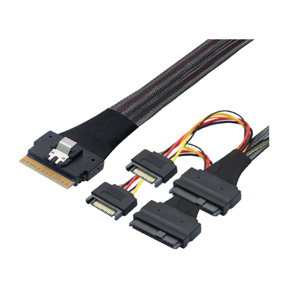 Sff8654(8I) To 2XSff-8639 Nvme U.2 Cable Nvme Sff8654 To Sas 4713552750243