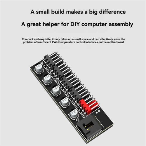 Stationær pc-køler, køleblæserhub, PWM-splittercontrolleradapter 2
