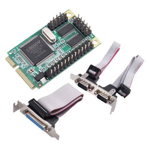 PCI-E Serial DB9 RS232 Parallel DB25 Adapter PCI-E to 2 Ports Serial 2