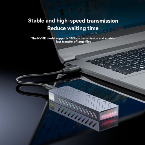 Carcasă SSD M2 NVMe/Adaptor carcasă SSD cu protocol dual A 2