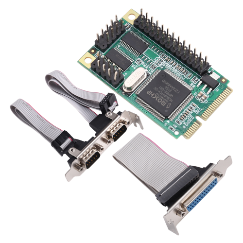 PCI-E Serial DB9 RS232 Parallel DB25 Adapter PCI-E to 2 Ports Serial 1