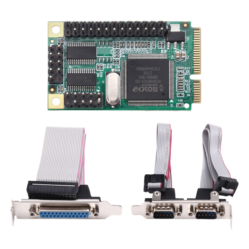 PCI-E Serial DB9 RS232 Parallel DB25 Adapter PCI-E to 2 Ports Serial