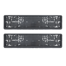 2 peças de moldura para placa de carro europeia, acessório automotivo, suporte à prova d'água