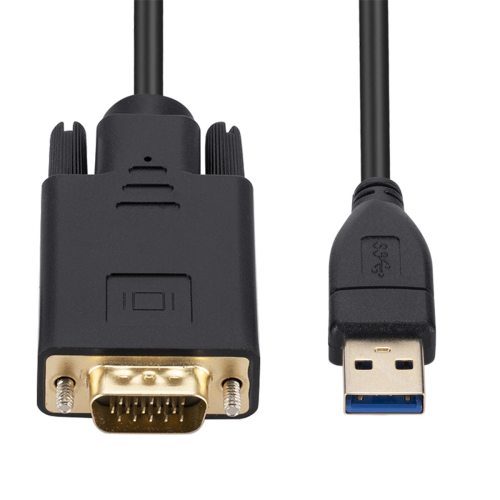 1,8m kabel USB 3.0 na VGA, adaptér USB 3.0 samec na VGA samec 2