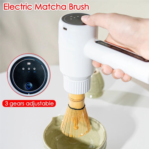 Electric Bamboo Whisk Matcha Brush Adjustable Quickly Whisking 2