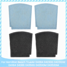 4 stk. erstatningskarbonfilter for Halmilton Beach TrueAir