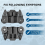 W10195417 Dishwasher Wheels Lower Rack for 2