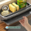 Kitchen Sink Organizer Rack,Self-Draining Shelf for Sponge B 2