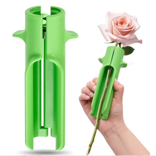 Plastic Rose Thorn Remover Stripper Tool - Home Pruning Shears Green 1