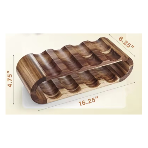 Double Layered Wine Rack Wine Bottle Display Rack Ornaments 1