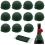 12 stuks steekschuim, groene ronde mini-bloemschuimhouder 1