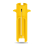 Plastic Rose Thorn Remover Stripper Tool - Home Pruning Shears Yellow 1