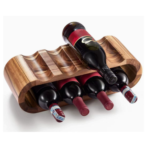 Double Layered Wine Rack Wine Bottle Display Rack Ornaments 2