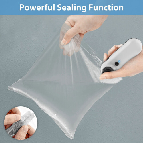 Rechargeable 2 in 1 Bag Mini Heat Sealer White 2
