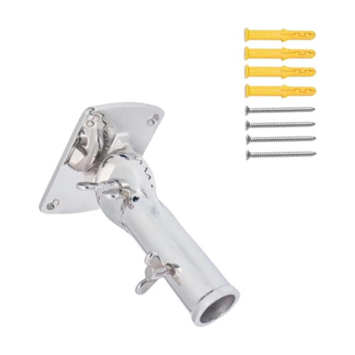 Flag Pole Holder High Strength Solid Mounting Base Stand Mount 2
