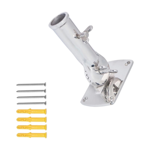 Flag Pole Holder High Strength Solid Mounting Base Stand Mount 1