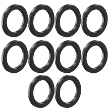 10 db-os M6-os kerékpár titán lapos alátét univerzális fekete