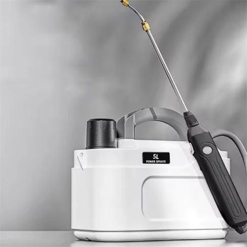 Shoulder Style Electric 5L Watering Can Rechargeable White 1