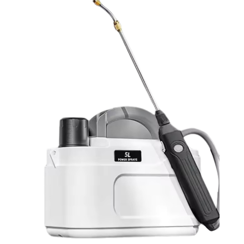 Shoulder Style Electric 5L Watering Can Rechargeable White