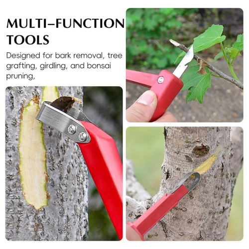 2Pcs Bark Removal Tool Bark Peeler for Grafting Girdling Woodworking 2