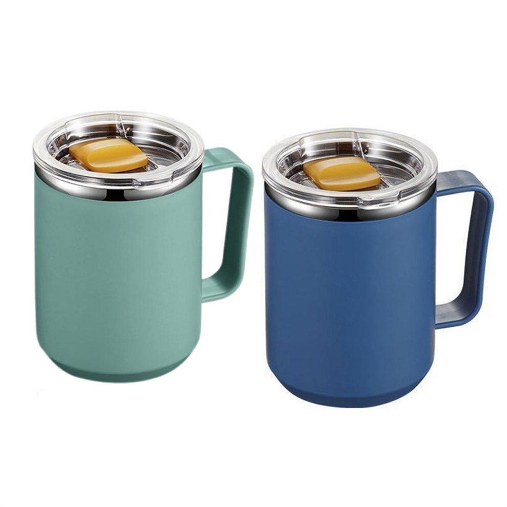 Stainless Steel Mug with Handle 450ml Double Wall Stainless Steel Mug