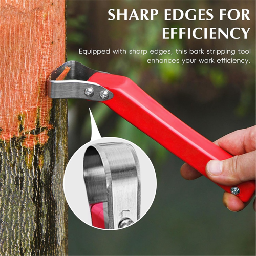 2Pcs Bark Removal Tool Bark Peeler for Grafting Girdling Woodworking 1