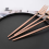 24Pcs Rose Gold Dinnerware Set Stainless Steel Tableware Set 3