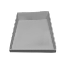 Silicone Mat for Mini Fridge 68.5x68.5cm Grey - Under Refrigerator Drip Tray with Raised Edge for Washing Machine and Coffee Machine