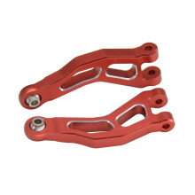 Aluminum Front Upper Suspension Arms Upgrade for ARRMA Mojave GROM 1/16 RC Car, CNC Machined Durable Red Linkage