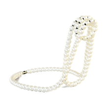 New Pearl Necklace Wine Rack Hang Suspension Wine Bottle Holder White