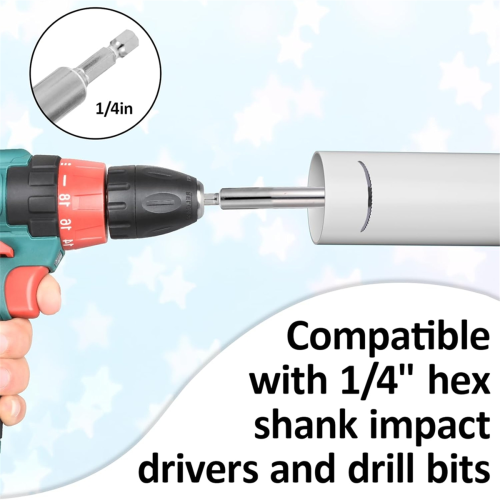 Inside Pipe Cutter for PVC Pipe 1/4 Inch Hex Shank for Drill 2